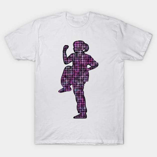 Tai Chi Posture Warm Energy T-Shirt by crunchysqueak